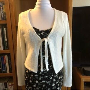 EUC Hollister Tie-Front Cropped Cardigan